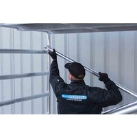 Euroscaffold Rolsteiger Professional 135x190 5,2m werkhoogte dubbele voorloopleuning Euroscaffold Rolsteiger Professional 135x190 5,2m werkhoogte dubbele voorloopleuning