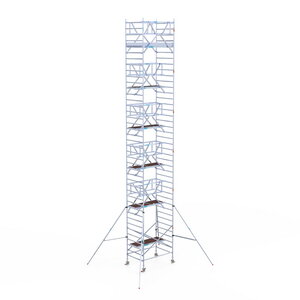 Euroscaffold Rolsteiger Professional 135x190 13,2m werkhoogte dubbele voorloopleuning Rolsteiger Professional 135x190 13,2m werkhoogte dubbele voorloopleuning
