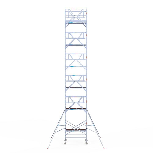 Rolsteiger Professional 135x190 13,2m werkhoogte dubbele voorloopleuning Euroscaffold Rolsteiger Professional 135x190 13,2m werkhoogte dubbele voorloopleuning