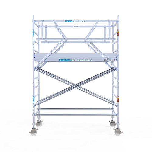 Rolsteiger Professional 135x250 4,2m werkhoogte dubbele voorloopleuning Euroscaffold Rolsteiger Professional 135x250 4,2m werkhoogte dubbele voorloopleuning