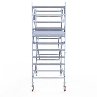 Euroscaffold Rolsteiger Professional 135x250 4,2m werkhoogte dubbele voorloopleuning Euroscaffold Rolsteiger Professional 135x250 4,2m werkhoogte dubbele voorloopleuning