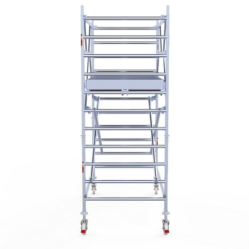 Rolsteiger Professional 135x250 4,2m werkhoogte dubbele voorloopleuning Euroscaffold Rolsteiger Professional 135x250 4,2m werkhoogte dubbele voorloopleuning