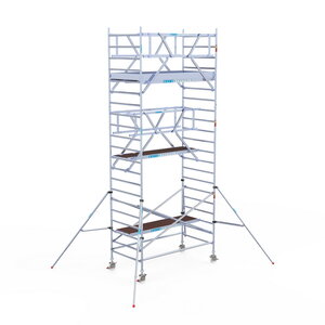 Euroscaffold Rolsteiger Professional 135x250 7,2m werkhoogte dubbele voorloopleuning Rolsteiger Professional 135x250 7,2m werkhoogte dubbele voorloopleuning