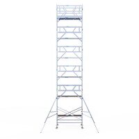 Euroscaffold Rolsteiger Professional 135x250 13,2m werkhoogte dubbele voorloopleuning Euroscaffold Rolsteiger Professional 135x250 13,2m werkhoogte dubbele voorloopleuning