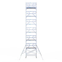 Euroscaffold Rolsteiger Professional 135x250 14,2m werkhoogte dubbele voorloopleuning Euroscaffold Rolsteiger Professional 135x250 14,2m werkhoogte dubbele voorloopleuning