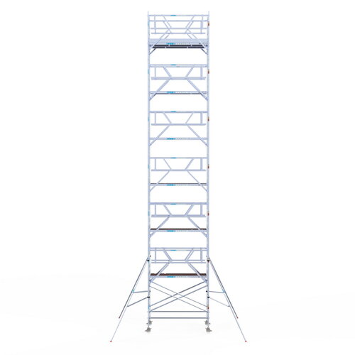 Rolsteiger Professional 135x250 14,2m werkhoogte dubbele voorloopleuning Euroscaffold Rolsteiger Professional 135x250 14,2m werkhoogte dubbele voorloopleuning