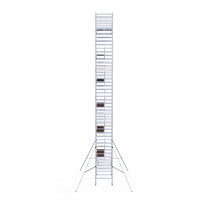 Euroscaffold Rolsteiger Professional 135x250 14,2m werkhoogte dubbele voorloopleuning Euroscaffold Rolsteiger Professional 135x250 14,2m werkhoogte dubbele voorloopleuning