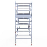 Euroscaffold Rolsteiger Professional 135x305 4,2m werkhoogte dubbele voorloopleuning Euroscaffold Rolsteiger Professional 135x305 4,2m werkhoogte dubbele voorloopleuning