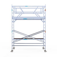 Euroscaffold Rolsteiger Professional 135x305 5,2m werkhoogte dubbele voorloopleuning Euroscaffold Rolsteiger Professional 135x305 5,2m werkhoogte dubbele voorloopleuning