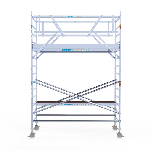 Rolsteiger Professional 135x305 5,2m werkhoogte dubbele voorloopleuning Euroscaffold Rolsteiger Professional 135x305 5,2m werkhoogte dubbele voorloopleuning