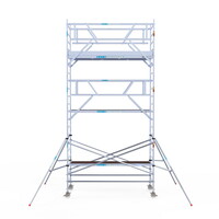 Euroscaffold Rolsteiger Professional 135x305 7,2m werkhoogte dubbele voorloopleuning Euroscaffold Rolsteiger Professional 135x305 7,2m werkhoogte dubbele voorloopleuning