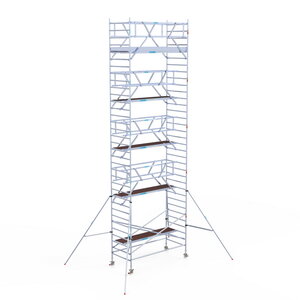 Euroscaffold Rolsteiger Professional 135x305 11,2m werkhoogte dubbele voorloopleuning Rolsteiger Professional 135x305 11,2m werkhoogte dubbele voorloopleuning