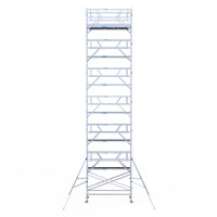 Euroscaffold Rolsteiger Professional 135x305 14,2m werkhoogte dubbele voorloopleuning Euroscaffold Rolsteiger Professional 135x305 14,2m werkhoogte dubbele voorloopleuning