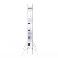 Euroscaffold Rolsteiger Professional 135x305 14,2m werkhoogte dubbele voorloopleuning Euroscaffold Rolsteiger Professional 135x305 14,2m werkhoogte dubbele voorloopleuning