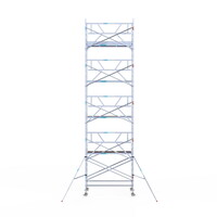Euroscaffold Rolsteiger Professional 135x250 10,2m werkhoogte enkele voorloopleuning