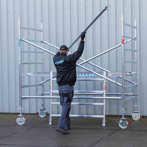 Euroscaffold Rolsteiger Original 135x250 4,2m werkhoogte carbon vloer