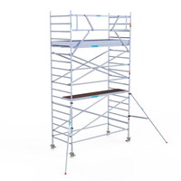 Euroscaffold Rolsteiger Original 135x305 6,2m werkhoogte carbon vloer Euroscaffold Rolsteiger Original 135x305 6,2m werkhoogte carbon vloer