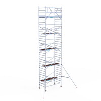 Euroscaffold Rolsteiger Original 135x250 11,2m werkhoogte carbon vloer Euroscaffold Rolsteiger Original 135x250 11,2m werkhoogte carbon vloer