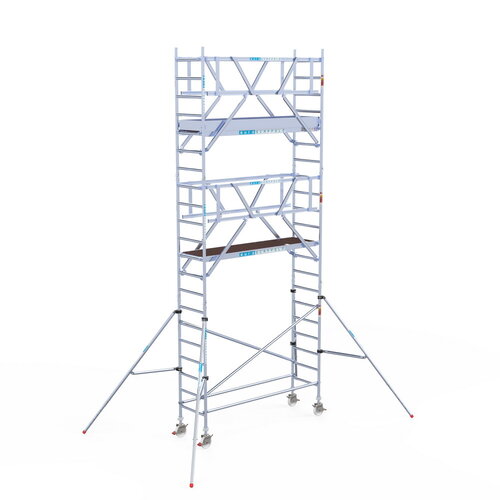 Euroscaffold Rolsteiger Professional 75 x 250 x 7,2m incl. lichtgewicht platform + dubbele voorloopleuning