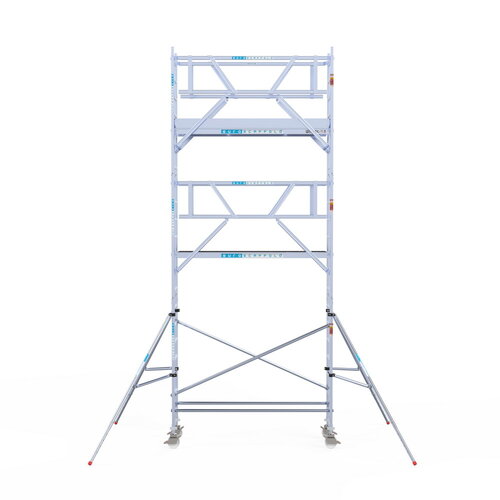 Euroscaffold Rolsteiger Professional 75 x 250 x 7,2m incl. lichtgewicht platform + dubbele voorloopleuning