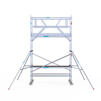 Euroscaffold Rolsteiger Professional 90 x 250 x 5,2m werkhoogte + dubbelzijdige voorloopleuningen Euroscaffold Rolsteiger Professional 90 x 250 x 5,2m werkhoogte + dubbelzijdige voorloopleuningen