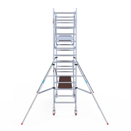 Euroscaffold Rolsteiger Professional 90 x 305 x 5,2m werkhoogte + dubbelzijdige voorloopleuningen