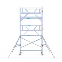 Euroscaffold Rolsteiger Professional 90 x 250 x 6,2m werkhoogte + dubbelzijdige voorloopleuningen