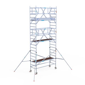 Euroscaffold Rolsteiger Professional carbon 90x250 7,2m werkhoogte dubbele voorloopleuning Rolsteiger Professional carbon 90x250 7,2m werkhoogte dubbele voorloopleuning