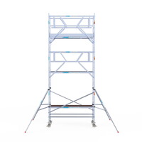 Euroscaffold Rolsteiger Professional carbondeck 90 x 250 x 7,2m werkhoogte + dubbelzijdige voorloopleuningen Euroscaffold Rolsteiger Professional carbondeck 90 x 250 x 7,2m werkhoogte + dubbelzijdige voorloopleuningen