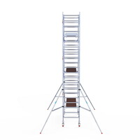 Euroscaffold Rolsteiger Professional carbondeck 90 x 250 x 7,2m werkhoogte + dubbelzijdige voorloopleuningen Euroscaffold Rolsteiger Professional carbondeck 90 x 250 x 7,2m werkhoogte + dubbelzijdige voorloopleuningen