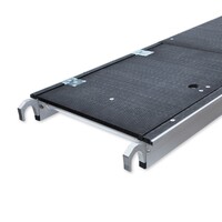 Euroscaffold Rolsteiger Professional carbondeck 90 x 250 x 7,2m werkhoogte + dubbelzijdige voorloopleuningen Euroscaffold Rolsteiger Professional carbondeck 90 x 250 x 7,2m werkhoogte + dubbelzijdige voorloopleuningen