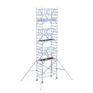 Euroscaffold Rolsteiger Professional carbondeck 90 x 190 x 8,2m werkhoogte + dubbelzijdige voorloopleuningen Rolsteiger Professional carbondeck 90 x 190 x 8,2m werkhoogte + dubbelzijdige voorloopleuningen