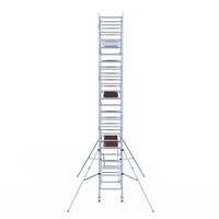 Euroscaffold Rolsteiger Professional carbondeck 90 x 250 x 8,2m werkhoogte + dubbelzijdige voorloopleuningen Euroscaffold Rolsteiger Professional carbondeck 90 x 250 x 8,2m werkhoogte + dubbelzijdige voorloopleuningen