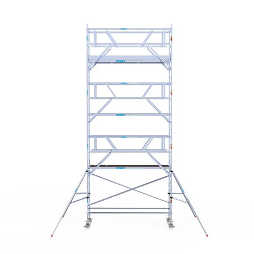 Rolsteiger Professional 90 x 305 x 8,2m werkhoogte + dubbelzijdige voorloopleuningen Euroscaffold Rolsteiger Professional 90 x 305 x 8,2m werkhoogte + dubbelzijdige voorloopleuningen