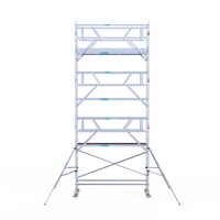 Euroscaffold Rolsteiger Professional carbondeck 90 x 305 x 8,2m werkhoogte + dubbelzijdige voorloopleuningen