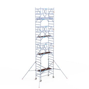Euroscaffold Rolsteiger Professional carbondeck 90 x 190 x 9,2m werkhoogte + dubbelzijdige voorloopleuningen Rolsteiger Professional carbondeck 90 x 190 x 9,2m werkhoogte + dubbelzijdige voorloopleuningen