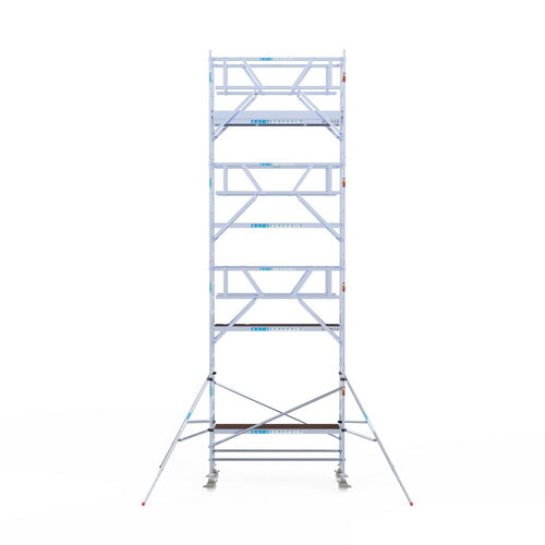 Rolsteiger Professional carbondeck 90 x 250 x 9,2m werkhoogte + dubbelzijdige voorloopleuningen Euroscaffold Rolsteiger Professional carbondeck 90 x 250 x 9,2m werkhoogte + dubbelzijdige voorloopleuningen