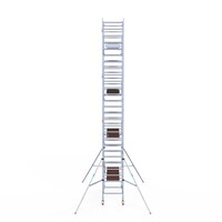 Euroscaffold Rolsteiger Professional carbondeck 90 x 250 x 9,2m werkhoogte + dubbelzijdige voorloopleuningen Euroscaffold Rolsteiger Professional carbondeck 90 x 250 x 9,2m werkhoogte + dubbelzijdige voorloopleuningen