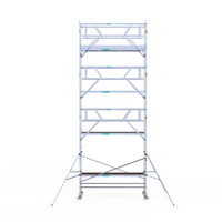 Euroscaffold Rolsteiger Professional carbondeck 90 x 305 x 9,2m werkhoogte + dubbelzijdige voorloopleuningen