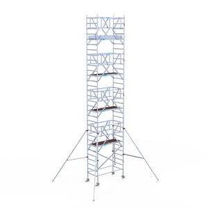 Euroscaffold Rolsteiger Professional 90 x 190 x 10,2m werkhoogte + dubbelzijdige voorloopleuningen Rolsteiger Professional 90 x 190 x 10,2m werkhoogte + dubbelzijdige voorloopleuningen