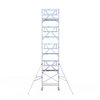 Euroscaffold Rolsteiger Professional 90 x 190 x 10,2m werkhoogte + dubbelzijdige voorloopleuningen