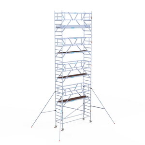 Euroscaffold Rolsteiger Professional 90 x 305 x 10,2m werkhoogte + dubbelzijdige voorloopleuningen Rolsteiger Professional 90 x 305 x 10,2m werkhoogte + dubbelzijdige voorloopleuningen