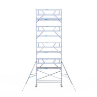 Euroscaffold Rolsteiger Professional carbondeck 90 x 305 x 10,2m werkhoogte + dubbelzijdige voorloopleuningen Euroscaffold Rolsteiger Professional carbondeck 90 x 305 x 10,2m werkhoogte + dubbelzijdige voorloopleuningen