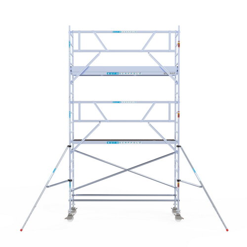 Euroscaffold Rolsteiger Professional 90 x 305 x 6,2m werkhoogte + enkelzijdige voorloopleuningen
