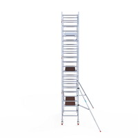 Euroscaffold Rolsteiger Professional carbondeck 90 x 250 x 7,2m werkhoogte + enkelzijdige voorloopleuningen