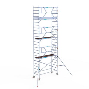 Euroscaffold Rolsteiger Professional 90 x 250 x 8,2m werkhoogte + enkelzijdige voorloopleuningen Rolsteiger Professional 90 x 250 x 8,2m werkhoogte + enkelzijdige voorloopleuningen