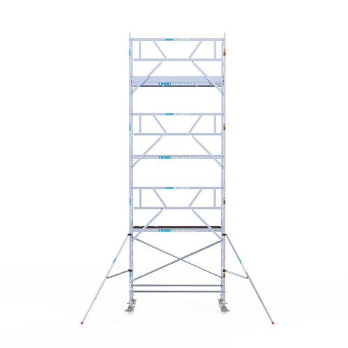 Euroscaffold Rolsteiger Professional carbondeck 90 x 250 x 8,2m werkhoogte + enkelzijdige voorloopleuningen