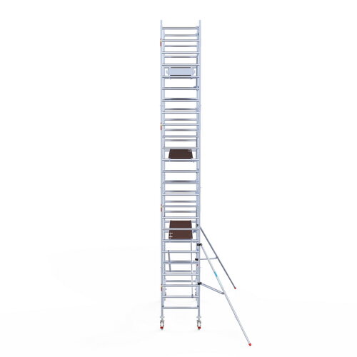 Euroscaffold Rolsteiger Professional carbondeck 90 x 250 x 8,2m werkhoogte + enkelzijdige voorloopleuningen