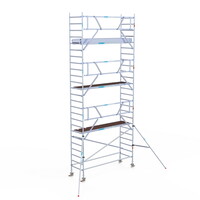 Euroscaffold Rolsteiger Professional 90 x 305 x 8,2m werkhoogte + enkelzijdige voorloopleuningen