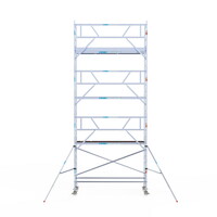 Euroscaffold Rolsteiger Professional 90 x 305 x 8,2m werkhoogte + enkelzijdige voorloopleuningen
